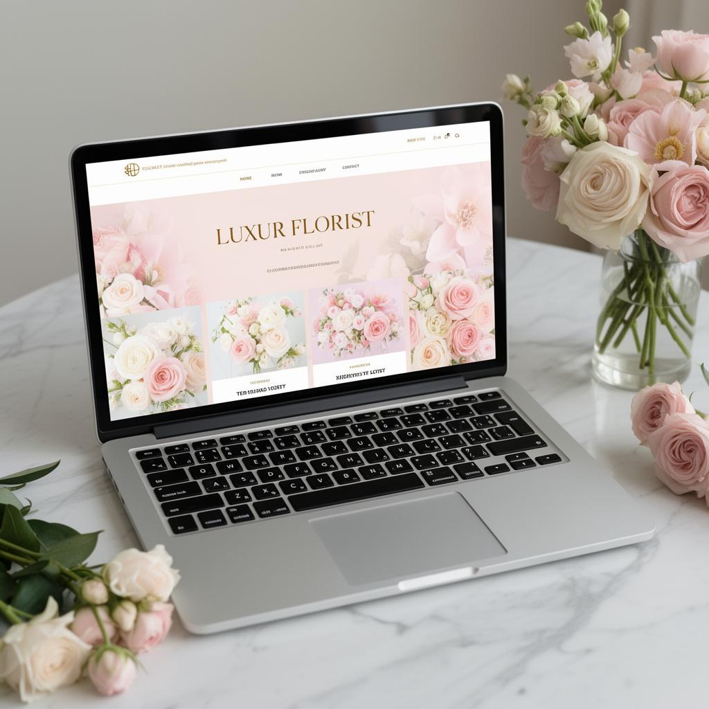 Maison Fleur website mockup